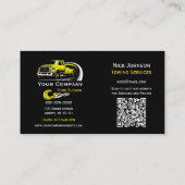 Professioneel sleepbedrijf, sleepdienst visitekaartje (Achterkant)