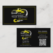 Professioneel sleepbedrijf, sleepdienst visitekaartje (Voorkant / Achterkant)