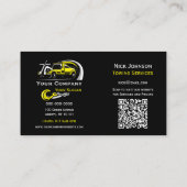 Professioneel sleepbedrijf, sleepdienst visitekaartje (Achterkant)