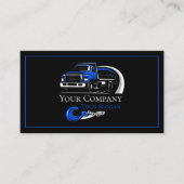 Professioneel sleepbedrijf, sleepdienst visitekaartje (Voorkant)