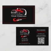 Professioneel sleepbedrijf, sleepdienst visitekaartje (Voorkant / Achterkant)