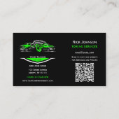 Professioneel sleepbedrijf, sleepdienst visitekaartje (Achterkant)