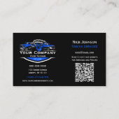 Professioneel sleepbedrijf, sleepdienst visitekaartje (Achterkant)