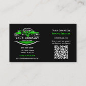 Professioneel sleepbedrijf, sleepdienst visitekaartje (Achterkant)