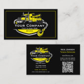 Professioneel sleepbedrijf, sleepdienst visitekaartje (Voorkant / Achterkant)