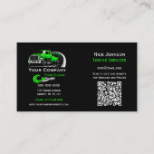 Professioneel sleepbedrijf, sleepdienst visitekaartje (Achterkant)