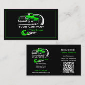 Professioneel sleepbedrijf, sleepdienst visitekaartje (Voorkant / Achterkant)