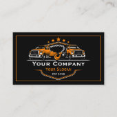 Professioneel sleepbedrijf, sleepdienst visitekaartje (Voorkant)