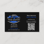 Professioneel sleepbedrijf, sleepdienst visitekaartje (Achterkant)