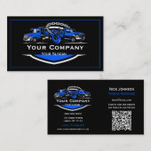 Professioneel sleepbedrijf, sleepdienst visitekaartje (Voorkant / Achterkant)