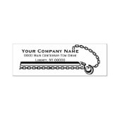 Professioneel sleepbedrijf, sleepdienst  zelfinktende stempel (Design)