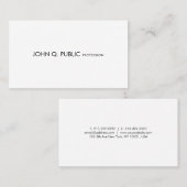 Professioneel slim modern design elegant design visitekaartje (Voorkant / Achterkant)