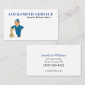 Professioneel Slotenmaker Service Visitekaartje (Voorkant / Achterkant)