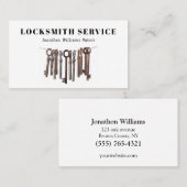 Professioneel Slotenmaker Service Visitekaartje (Voorkant / Achterkant)