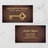 Professioneel Slotenmaker Service Visitekaartje (Voorkant / Achterkant)