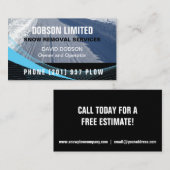 Professioneel sneeuwverwijderend Visitekaartje (Voorkant / Achterkant)