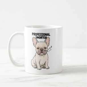 Professioneel Snurkende Franse Bulldog Grappige Ko Koffiemok