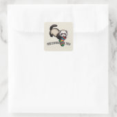 Professioneel Sokken Dief Vierkante Sticker (Tas)