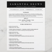 Professioneel sollicitatieresumé (Voorkant)