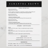 Professioneel sollicitatieresumé (Achterkant)