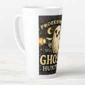 Professioneel spookenjager Funny Halloween Latte Mok (Linkerhoek)