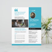 Professioneel Spreker Eén Pagina Sjabloon (Staand voorkant)