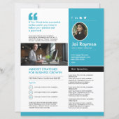 Professioneel Spreker Eén Pagina Sjabloon (Voorkant)