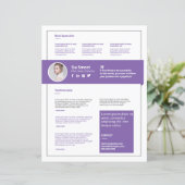 Professioneel Spreker Eén Pagina Sjabloon (Staand voorkant)