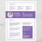 Professioneel Spreker Eén Pagina Sjabloon (Voorkant)