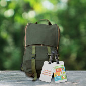 Professioneel Statisticus Iconisch Ontwerp Bagagelabel