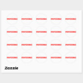 Professioneel Stempel Ronde Sticker (Vel)