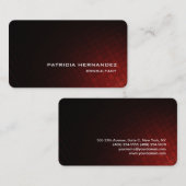 Professioneel stijlvol, bruin rood, modern visitekaartje (Voorkant / Achterkant)