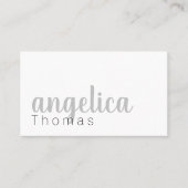 Professioneel stijlvol cursief visitekaartje (Voorkant)