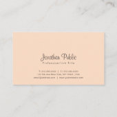 Professioneel stijlvol design, rendy kleuren, mode visitekaartje (Achterkant)