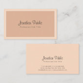 Professioneel stijlvol design, rendy kleuren, mode visitekaartje (Voorkant / Achterkant)