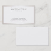 Professioneel, stijlvol design, zilver visitekaartje (Voorkant / Achterkant)