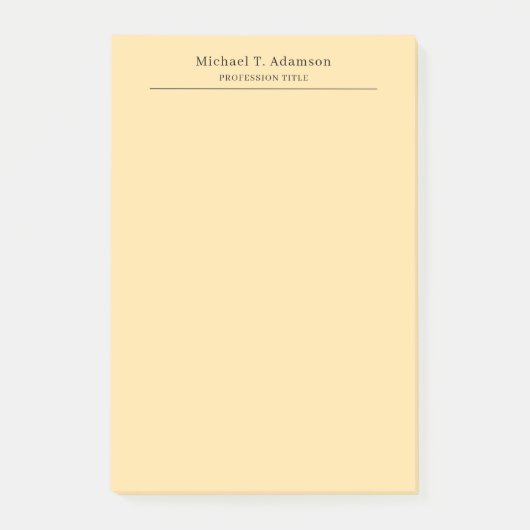 Professioneel Stijlvol Elegant Eenvoudig Modern Be Post-it® Notes (Voorkant)