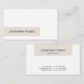 Professioneel stijlvol, elegant grafisch ontwerp visitekaartje (Voorkant / Achterkant)