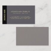 Professioneel Stijlvol Goud Script Duidelijke Luxe Visitekaartje (Voorkant / Achterkant)