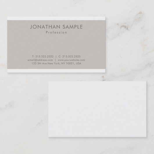 Professioneel stijlvol grafisch ontwerp Moderne lu Visitekaartje (Voorkant / Achterkant)