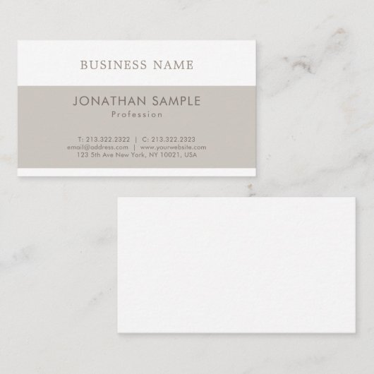Professioneel, stijlvol grafisch ontwerp Moderne v Visitekaartje (Voorkant / Achterkant)