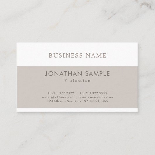 Professioneel, stijlvol grafisch ontwerp Moderne v Visitekaartje (Voorkant)