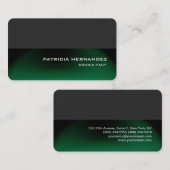 Professioneel stijlvol, grijs, modern visitekaartje (Voorkant / Achterkant)