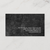 Professioneel stijlvol grijs patroon Modern Elegan Visitekaartje (Achterkant)