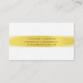 Professioneel Stijlvol Kalligrafie Goud Ontwerp Du Visitekaartje (Achterkant)