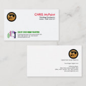 Professioneel, stijlvol, kleurrijk thuisontwerp visitekaartje (Voorkant / Achterkant)