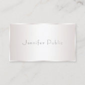 Professioneel Stijlvol Modern Design Elegant Glam Visitekaartje (Voorkant)