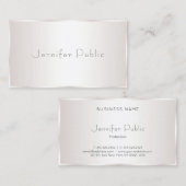 Professioneel Stijlvol Modern Design Elegant Glam Visitekaartje (Voorkant / Achterkant)
