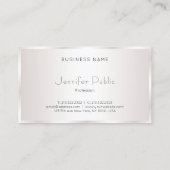 Professioneel Stijlvol Modern Design Elegant Glam Visitekaartje (Achterkant)