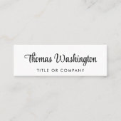 Professioneel, stijlvol QR-codescript Mini Visitekaartje (Voorkant)